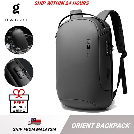 Bange Orient 15.6inch Business Multi Compartment Water Resistant Laptop Backpack with USB Charging Port