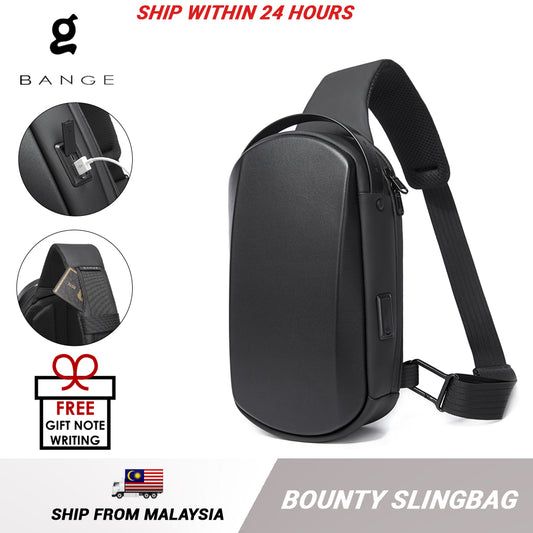 Bange Bounty Water-Resistant Sling Bag with USB Charging Port