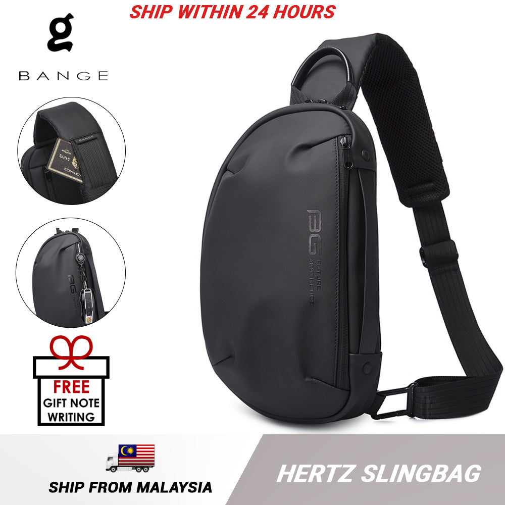 Bange Hertz Multi Compartment Water-Resistant Sling Bag
