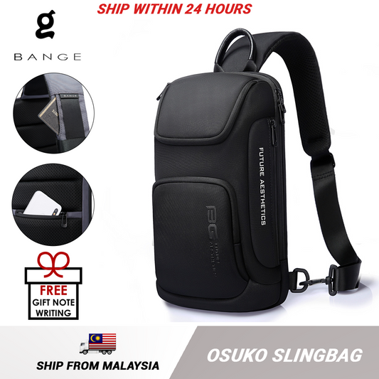 Bange Osuko Fashion Chest Pack Multi Compartment Water-Resistant Sling Bag