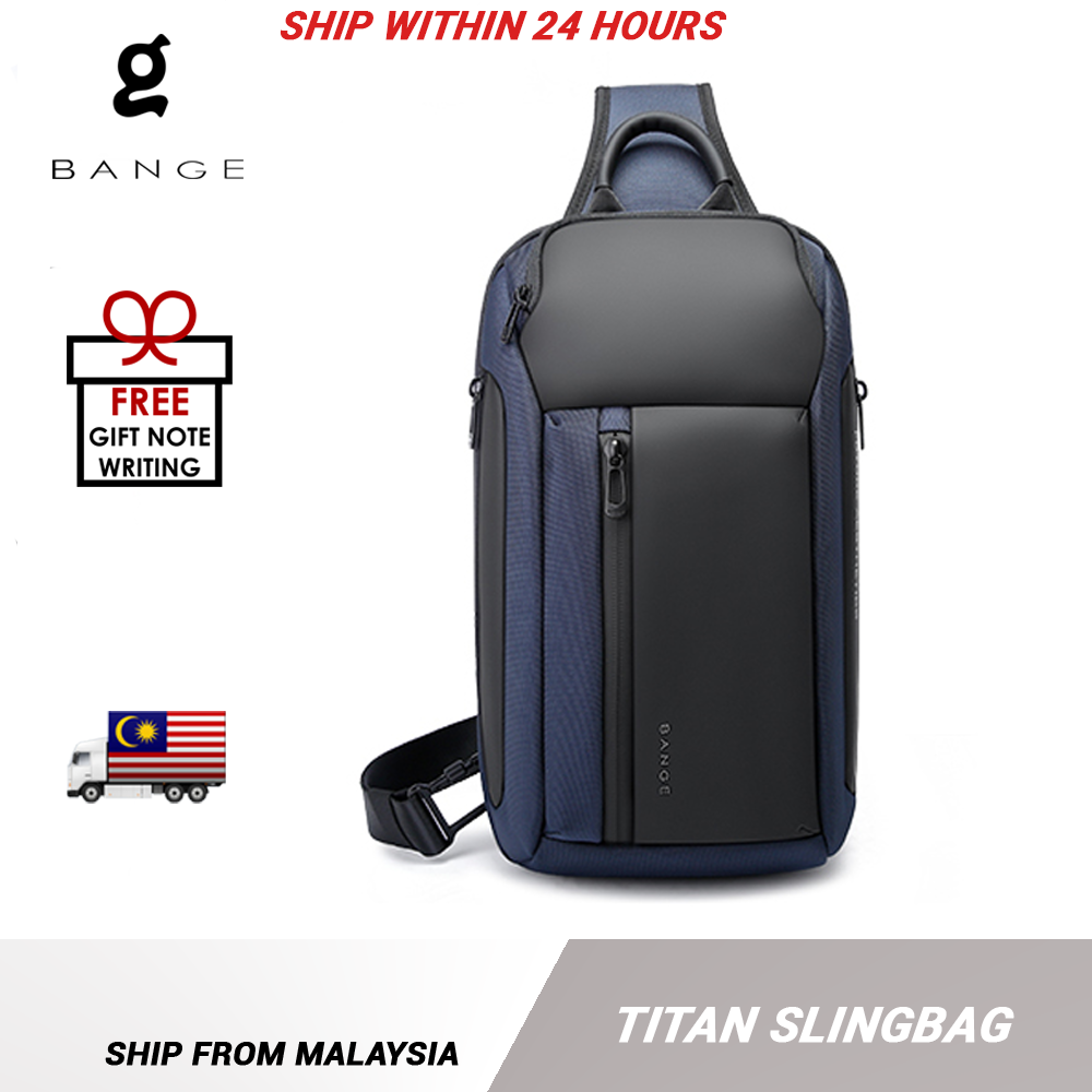 Bange Titan Sling Bag (11inch iPad) Water-Resistant and Multi Compartment Crossbody Men's Bag Fashion Chest Pack