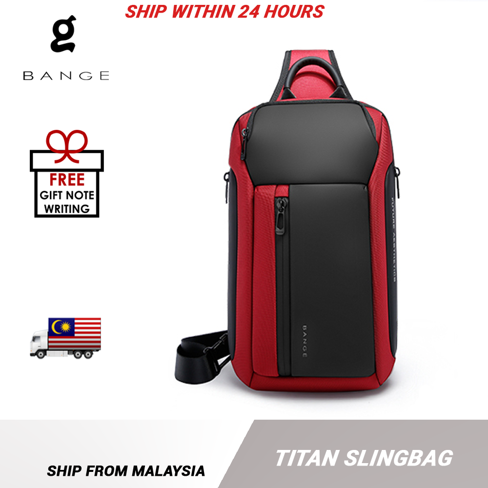 Bange Titan Sling Bag (11inch iPad) Water-Resistant and Multi Compartment Crossbody Men's Bag Fashion Chest Pack