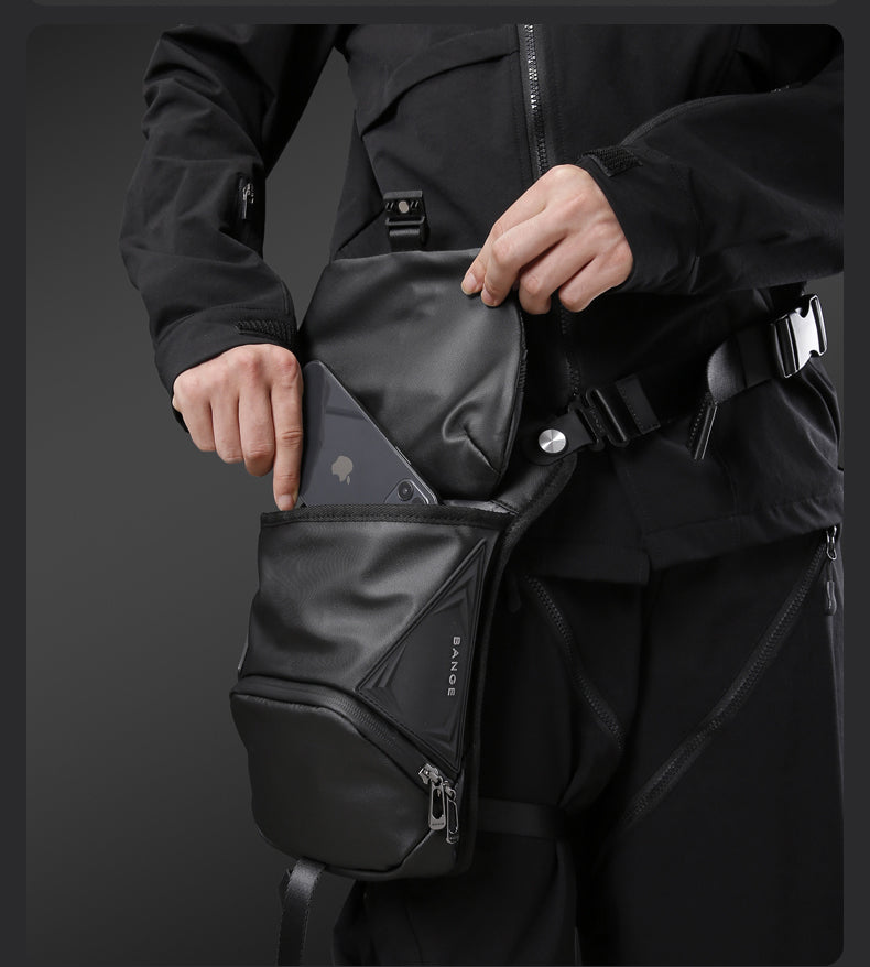 BANGE Cobra Motorcycle Leg Bag Water Resistant 2in1 Sling Bag Motorcycle Pouch Bag
