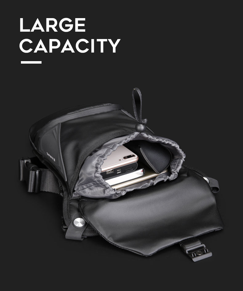 BANGE Cobra Motorcycle Leg Bag Water Resistant 2in1 Sling Bag Motorcycle Pouch Bag