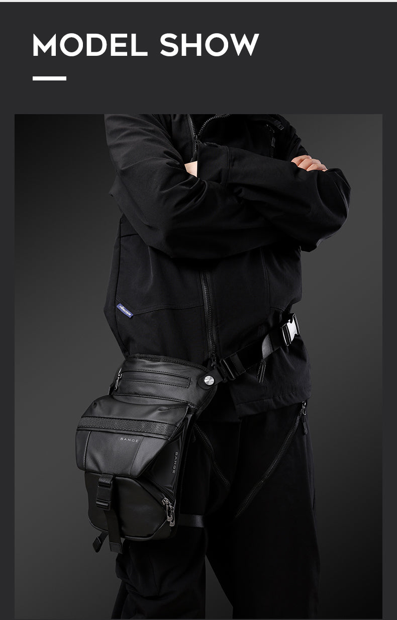 BANGE Cobra Motorcycle Leg Bag Water Resistant 2in1 Sling Bag Motorcycle Pouch Bag