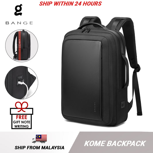 Bange Kome Expandable USB Multi Compartment Big Capacity Bottle Business Outdoor Travel Ultralight Laptop Backpack