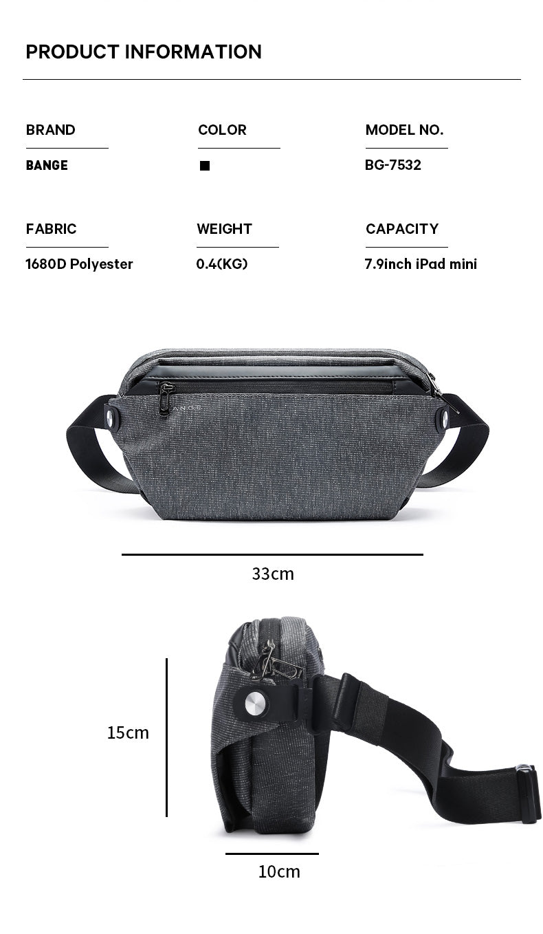 Bange Ruin Sling Bag Men with Retractable Key Chain