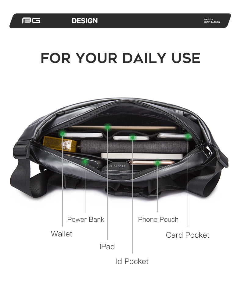 Bange Future Water-Resistant Big Capacity Sling Bag