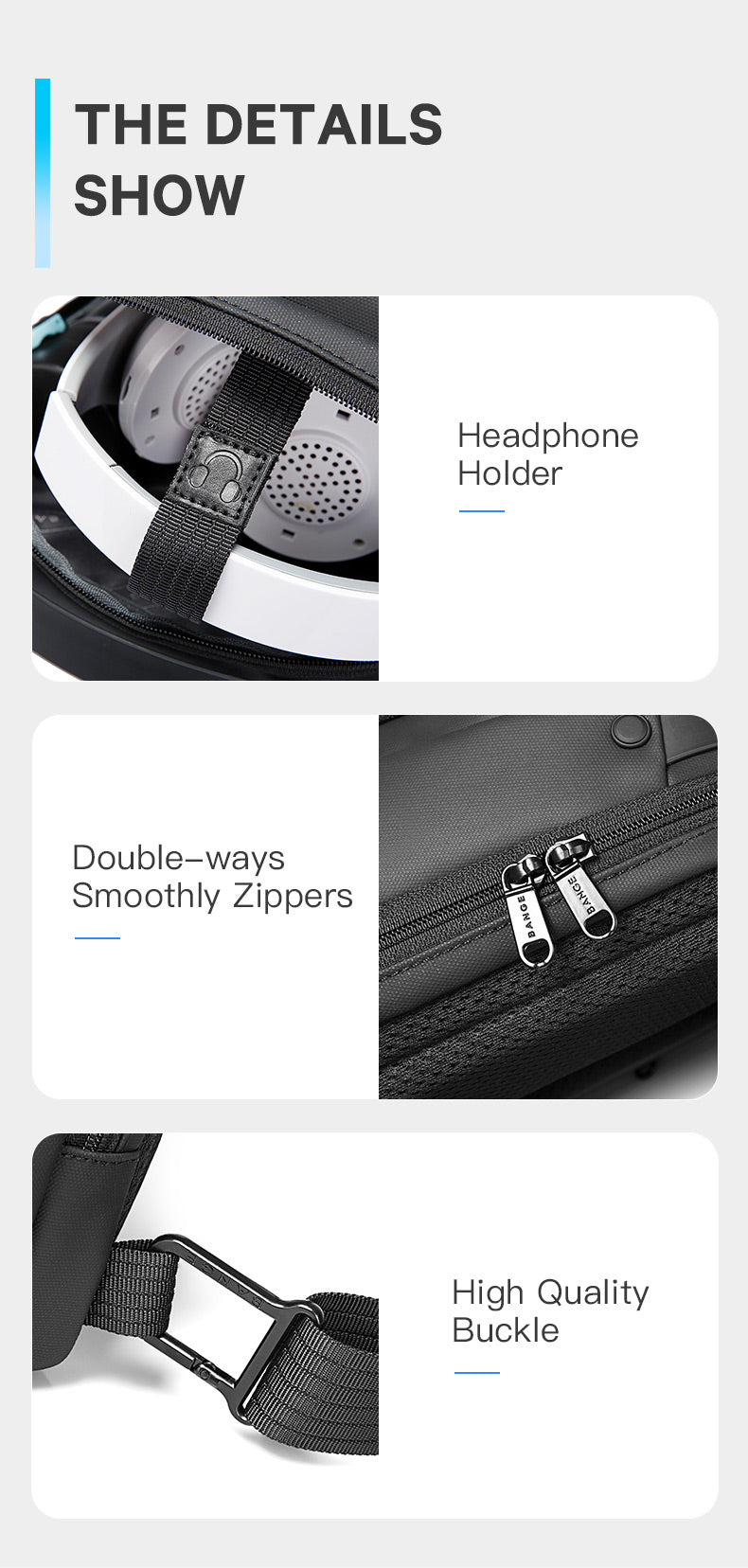 Bange Reaver Multi Compartment Water-Resistant Sling Bag