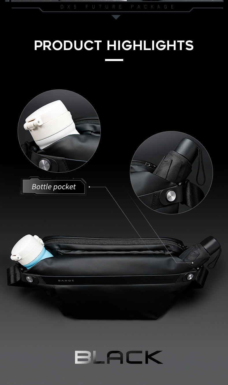 Bange Neutro Sling Bag Men with Retractable Key Chain