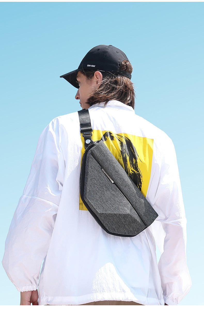 Bange Ace Expandable Sling Bag with Multi Compartment and Water-Repellent Fabric