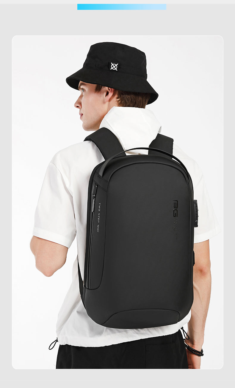 Bange Orient 15.6inch Business Multi Compartment Water Resistant Laptop Backpack with USB Charging Port