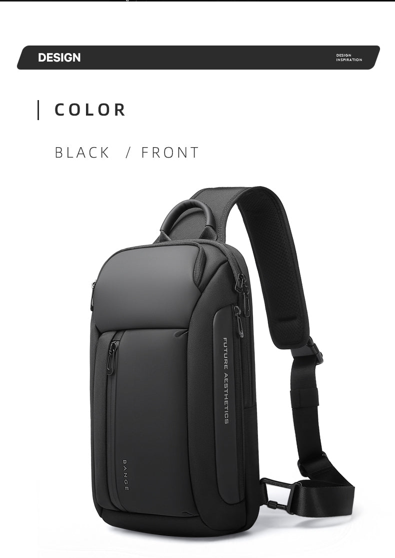 Bange Titan Sling Bag (11inch iPad) Water-Resistant and Multi Compartment Crossbody Men's Bag Fashion Chest Pack