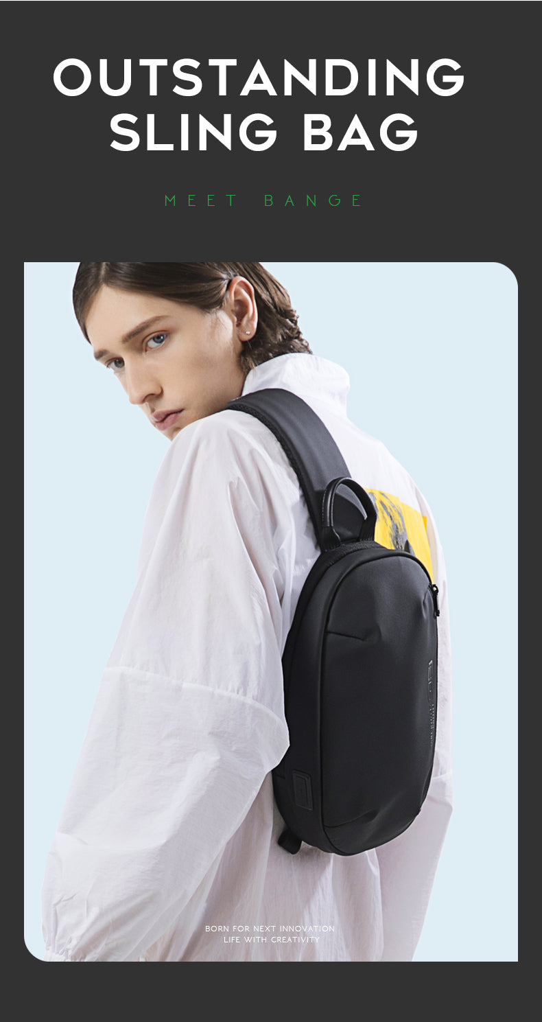 Bange Hertz Multi Compartment Water-Resistant Sling Bag