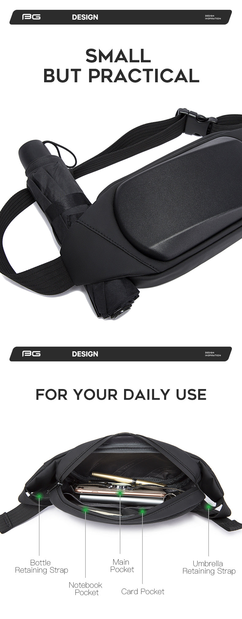 Bange Bounty Water-Resistant Lightweight Waist Bag