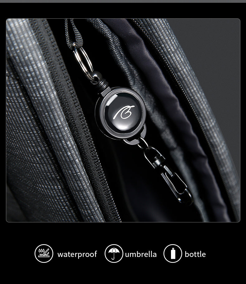 Bange Neutro Sling Bag Men with Retractable Key Chain