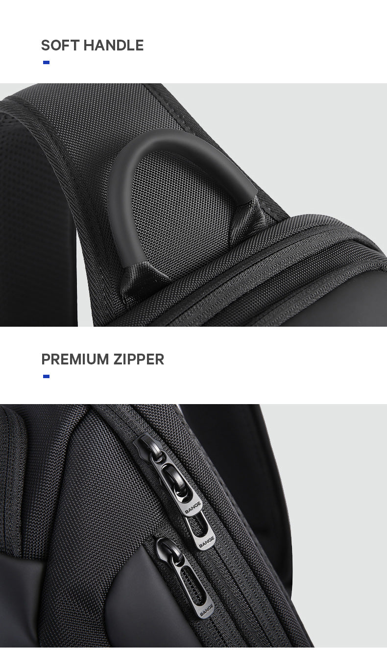 Bange Titan Sling Bag (11inch iPad) Water-Resistant and Multi Compartment Crossbody Men's Bag Fashion Chest Pack