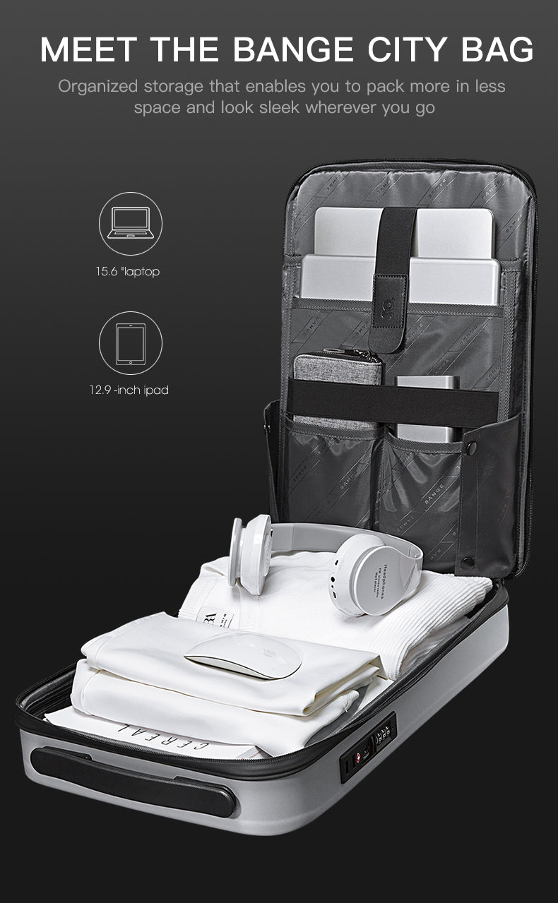 Bange City Anti-Theft Hard Cover Laptop Backpack (15.6)