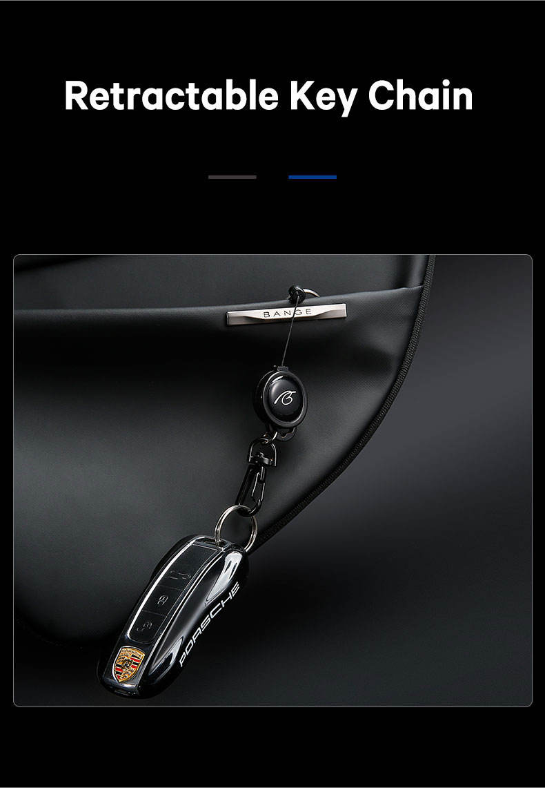 Bange Cypher Expandable Multi Compartment Water-Resistant Sling Bag