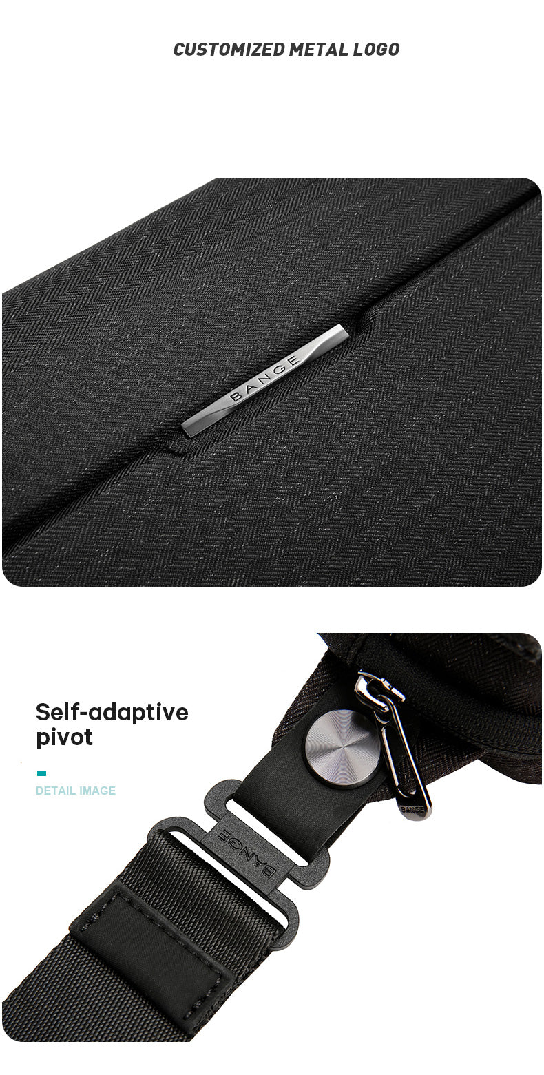 Bange Ace Expandable Sling Bag with Multi Compartment and Water-Repellent Fabric