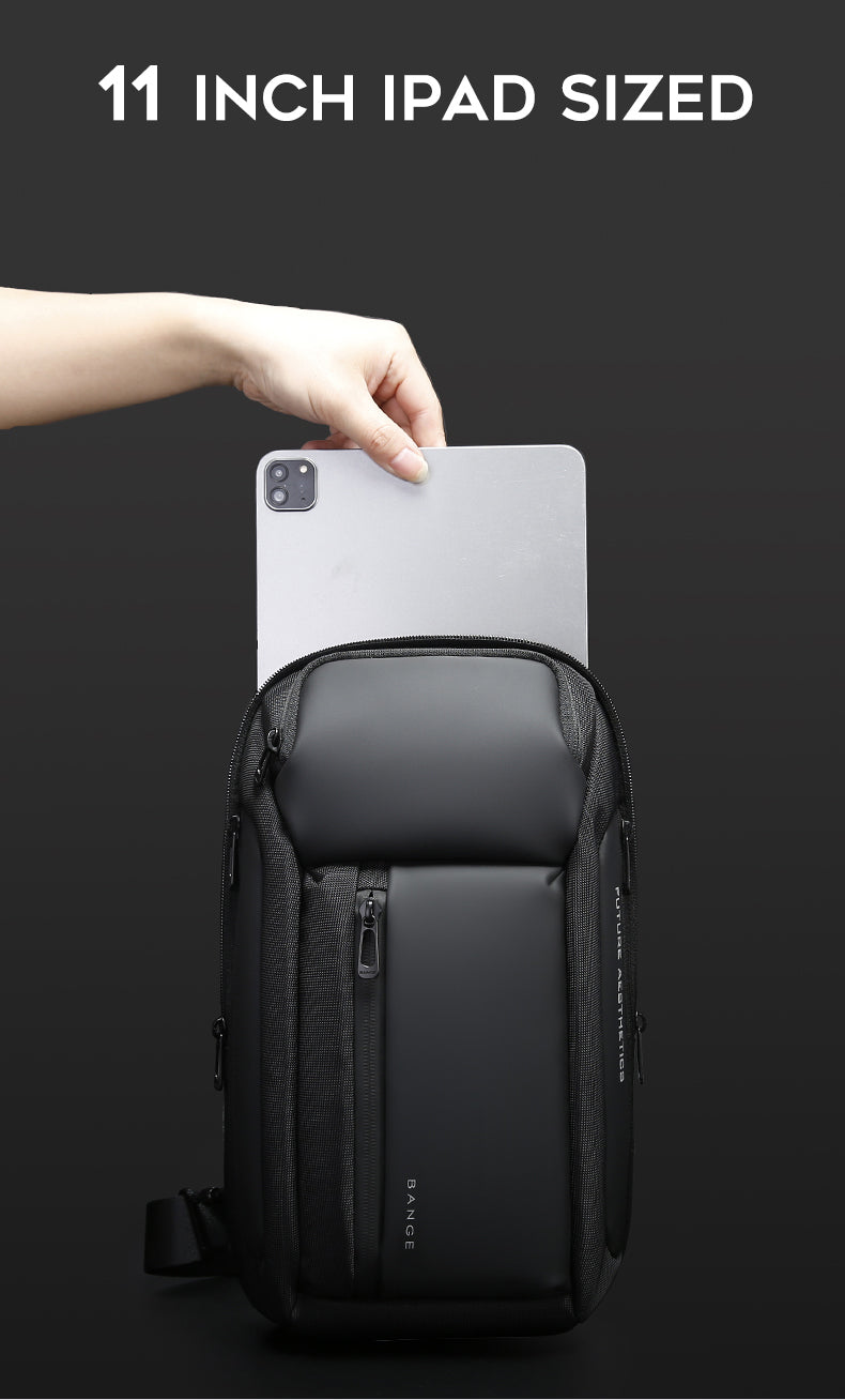 Bange Titan Sling Bag (11inch iPad) Water-Resistant and Multi Compartment Crossbody Men's Bag Fashion Chest Pack