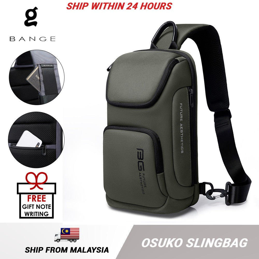 Bange Osuko Fashion Chest Pack Multi Compartment Water-Resistant Sling Bag