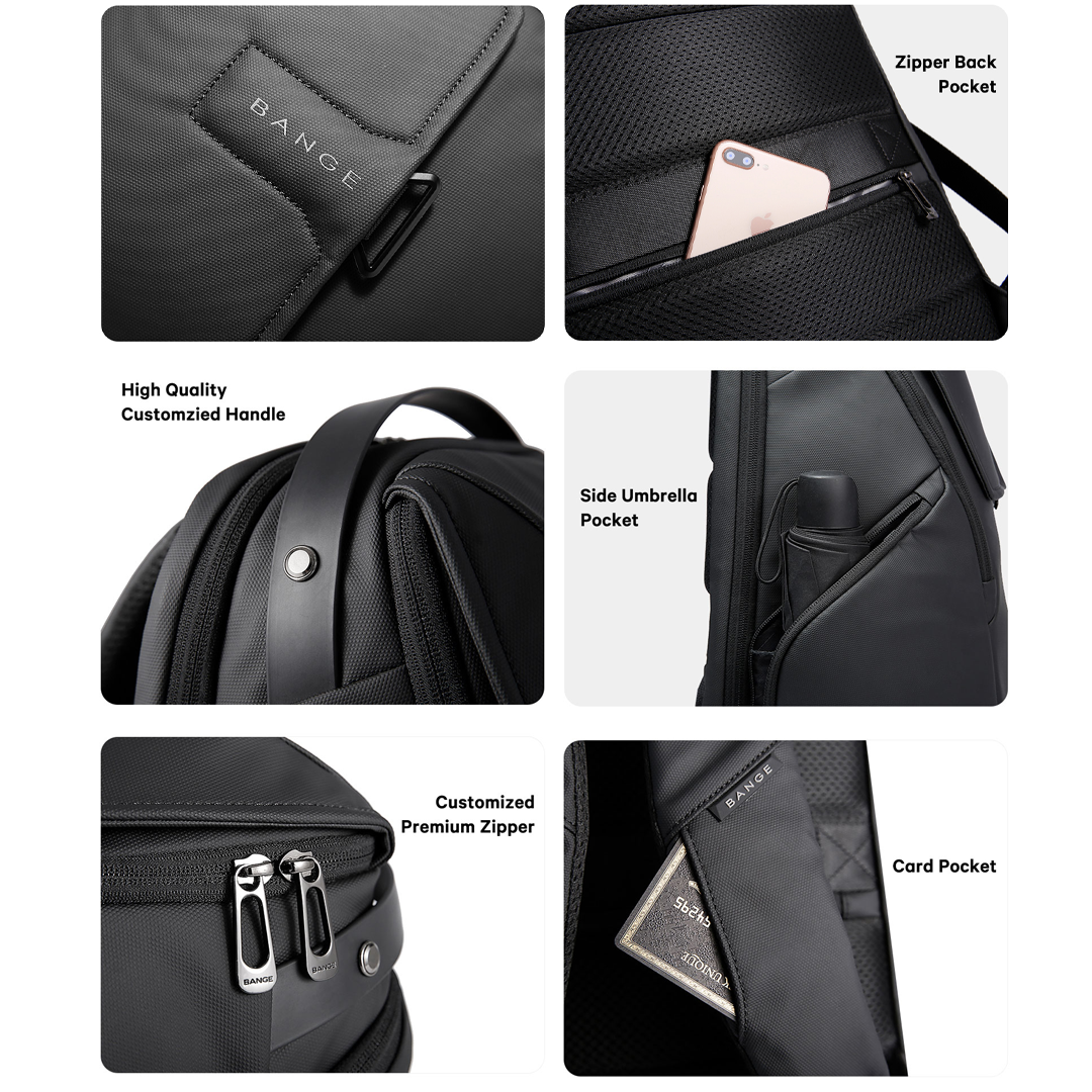 Bange Fade Laptop Backpack Water-Resistant and Multi Compartment Business Professional Travel (15.6")
