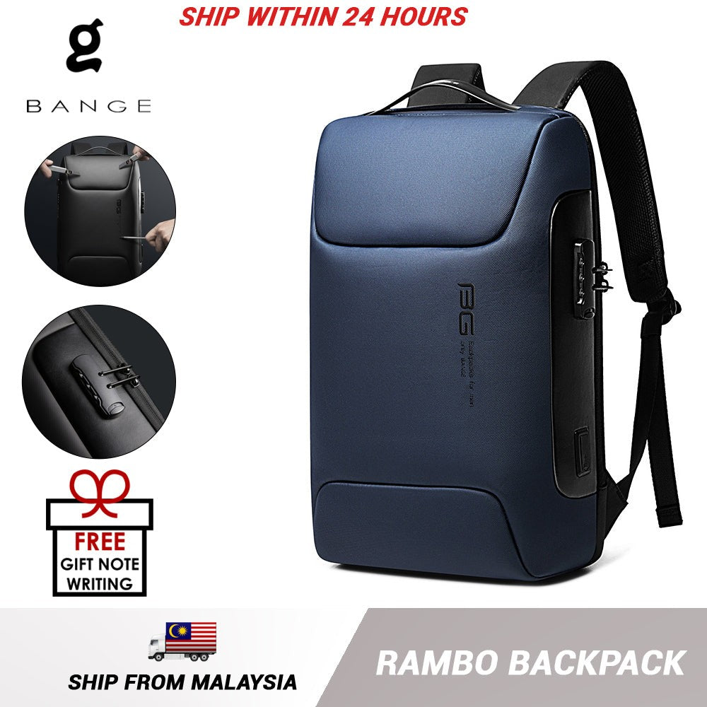 Bange Rambo 15.6inch Business Multi Compartment Water Resistant Laptop Backpack