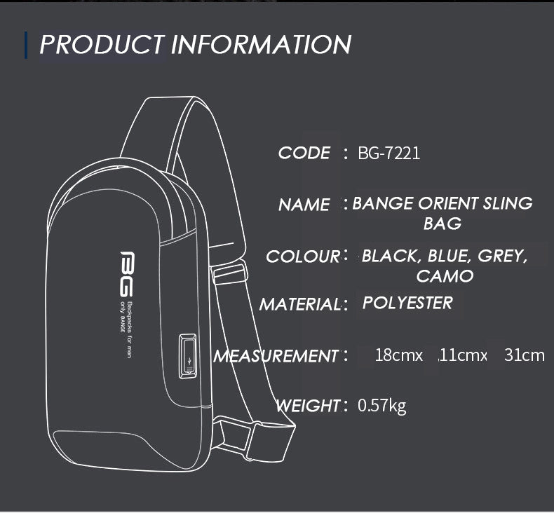 Bange Orient Crossbody Sling Bag
