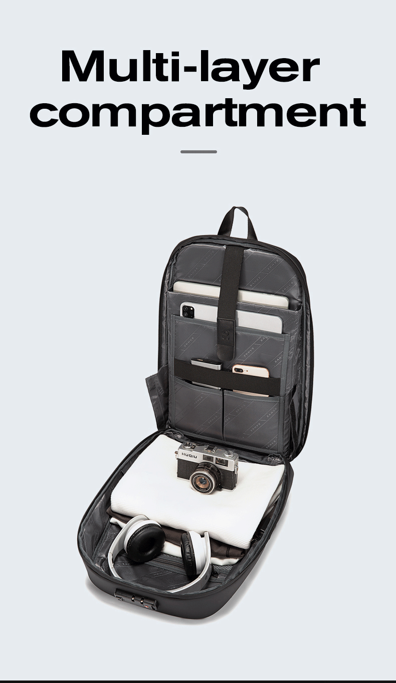Bange Onyx Hard Cover Laptop Backpack (15.6)