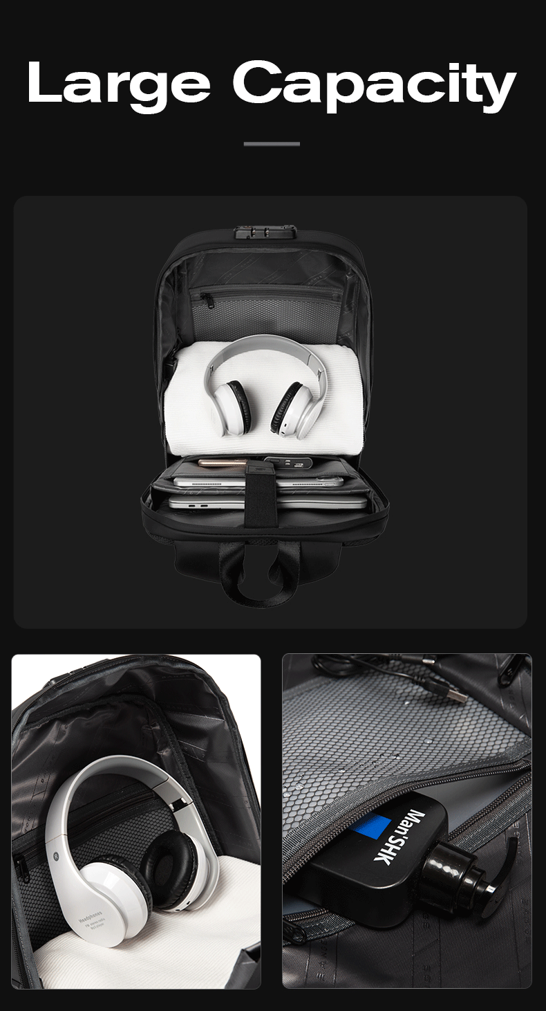 Bange Onyx Hard Cover Laptop Backpack (15.6)