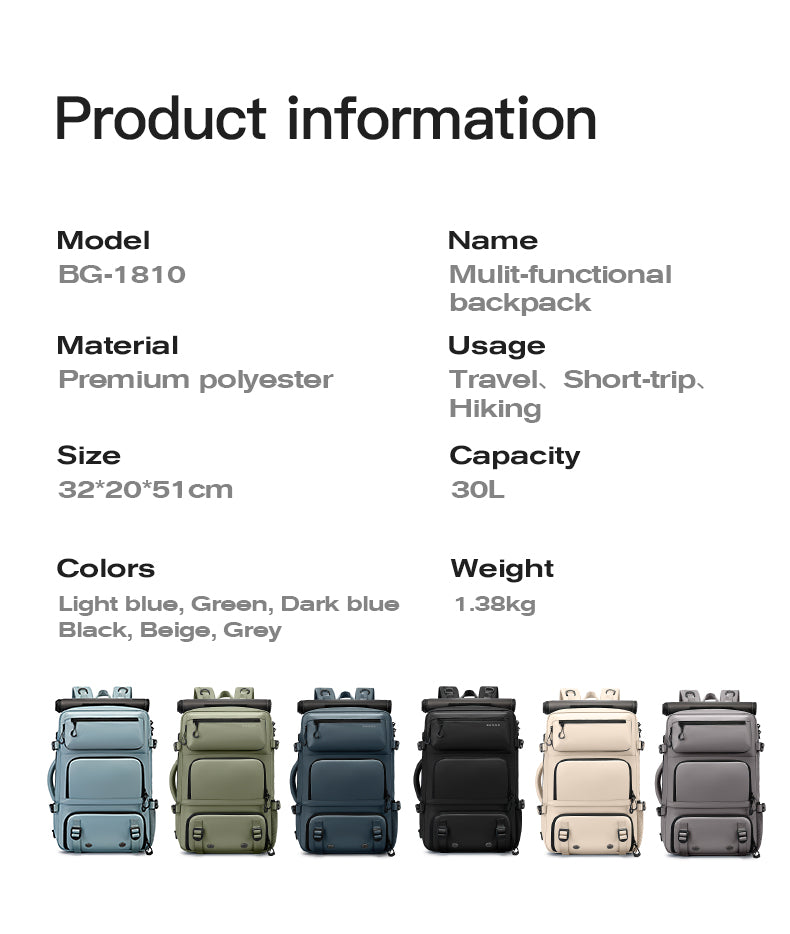 Bange Ranger Hiking Travel Laptop Backpack