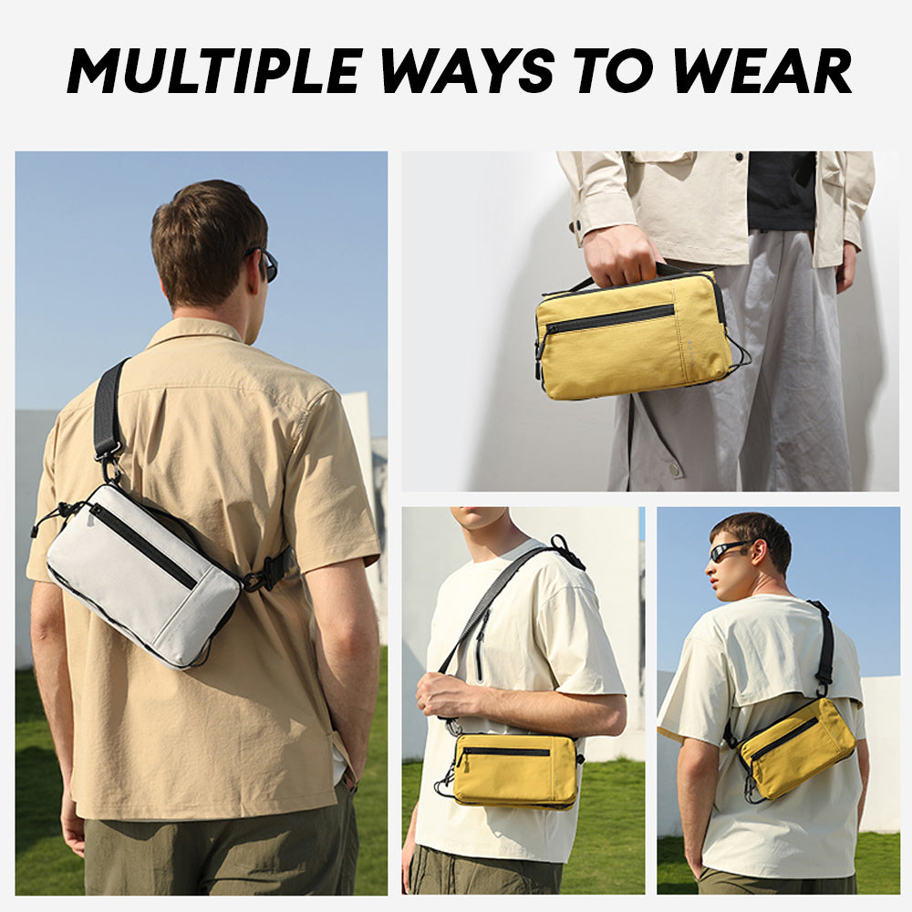 BANGE Rise Sling Bag Men's Multi Compartment Water-Resistant
