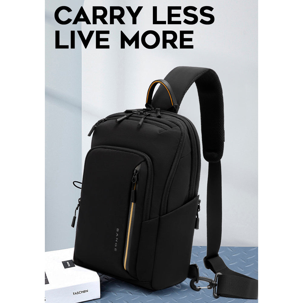 BANGE Riven Sling Bag Men's Multi Compartment Water-Resistant