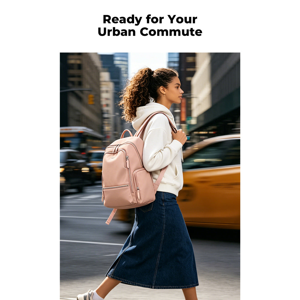 BANGE Flora Laptop Backpack Water Resistant Multi Compartment Beg Komputer Riba Beg Sekolah (14/15.6‘’)