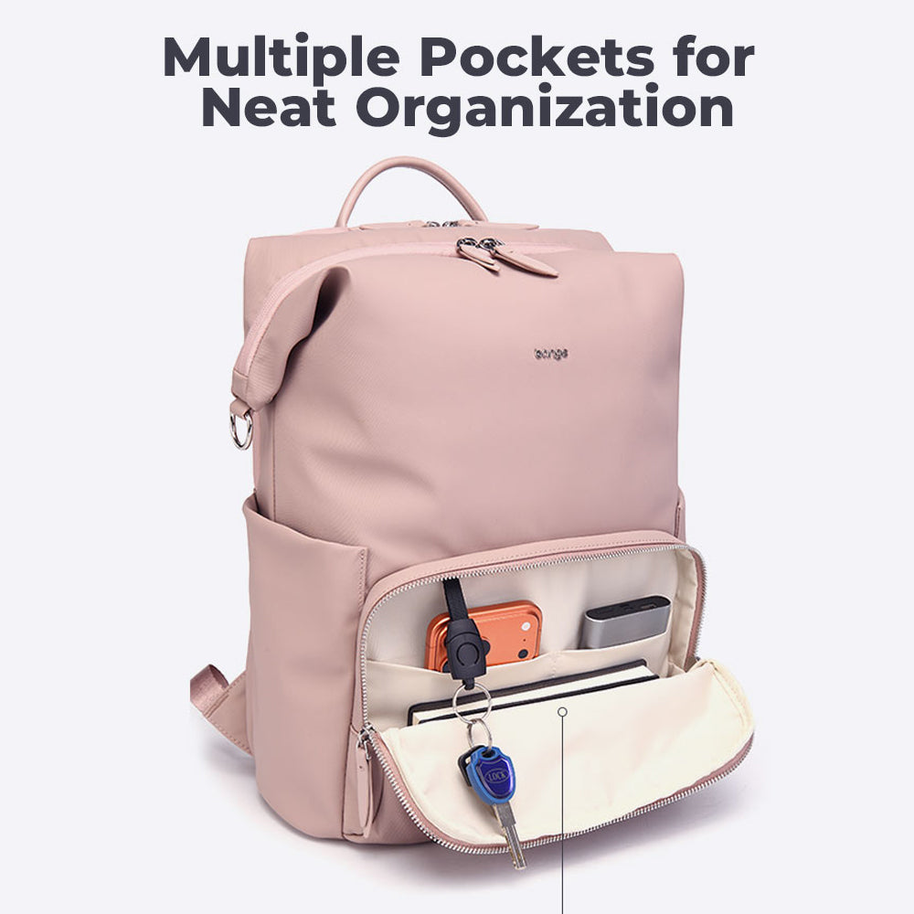 BANGE Tara Laptop Backpack Water Resistant Multi Compartment Beg Komputer Riba Beg Sekolah (14‘/15.6’)
