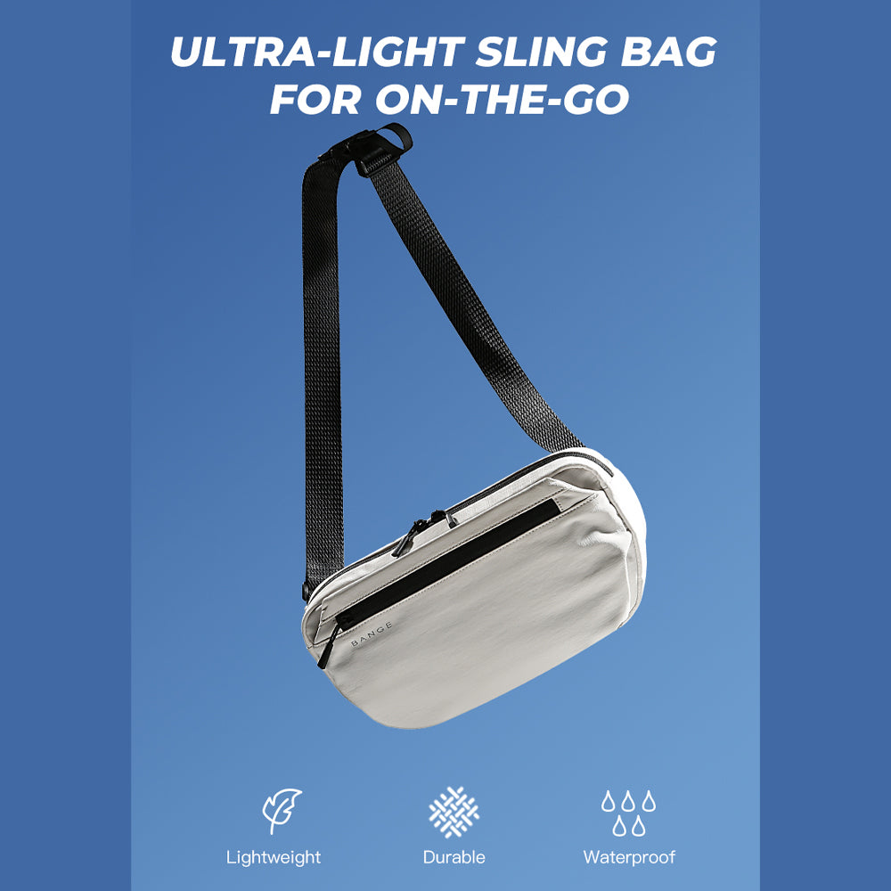 BANGE Revon Sling Bag Men's Multi Compartment Water-Resistant