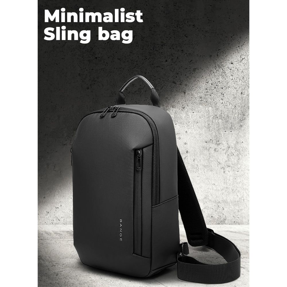 BANGE Bront Sling Bag Men's Multi Compartment Water-Resistant