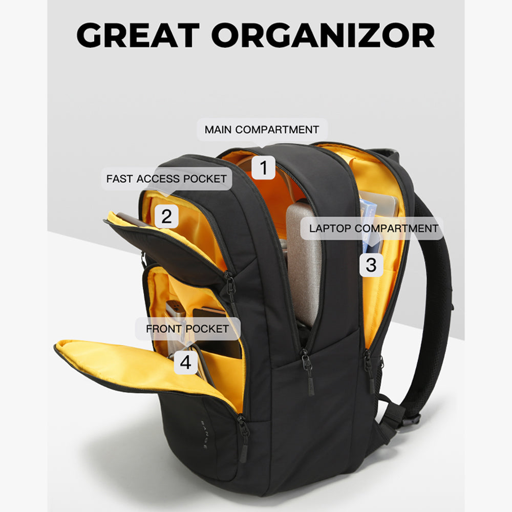 BANGE Slash Laptop Backpack Multi-Compartment Water Resistant (15.6")