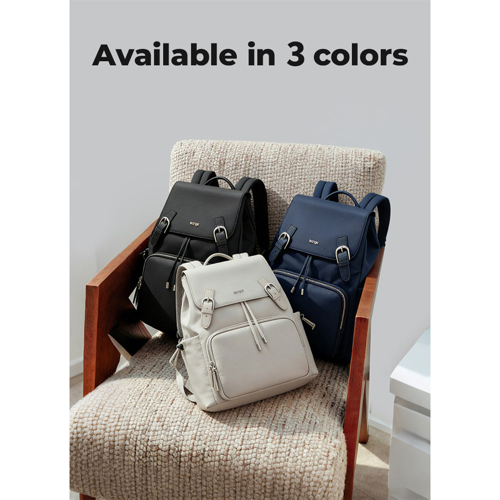 BANGE Bloom Laptop Backpack Water Resistant Multi Compartment Beg Komputer Riba Beg Sekolah (14‘’)