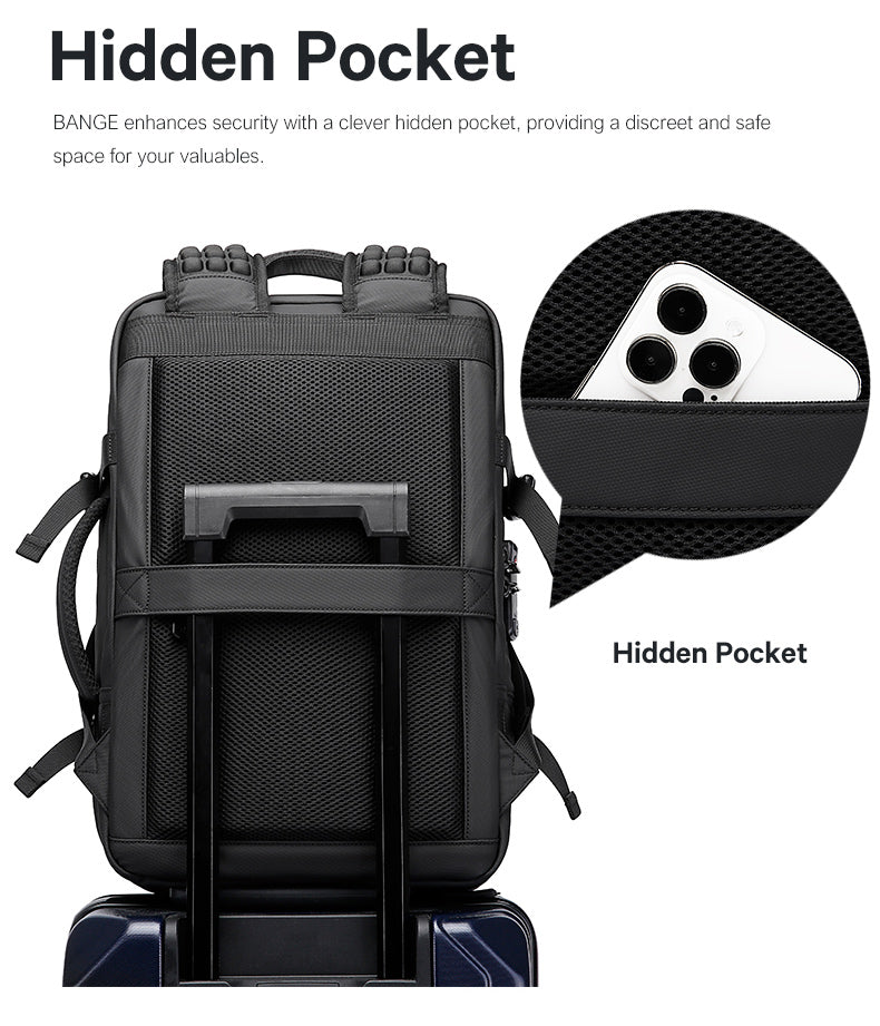 Bange Vexus Vacuum Compartment Travel Laptop Backpack (15.6)