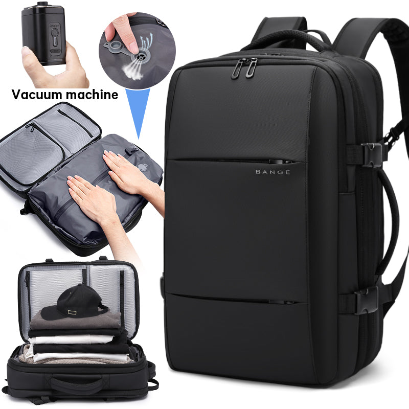 Bange Vexus Vacuum Compartment Expandable Big Capacity Water Resistant Travel Laptop Backpack 电脑包