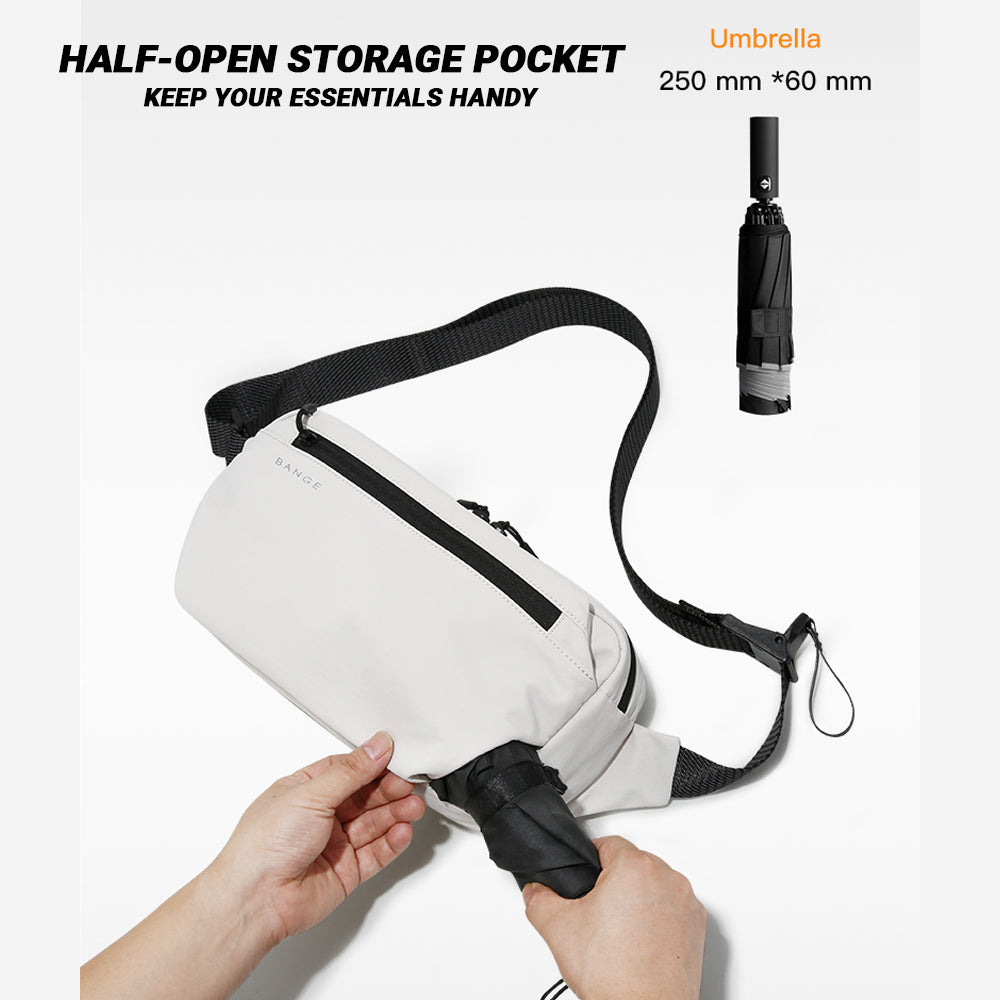 BANGE Revon Sling Bag Men's Multi Compartment Water-Resistant