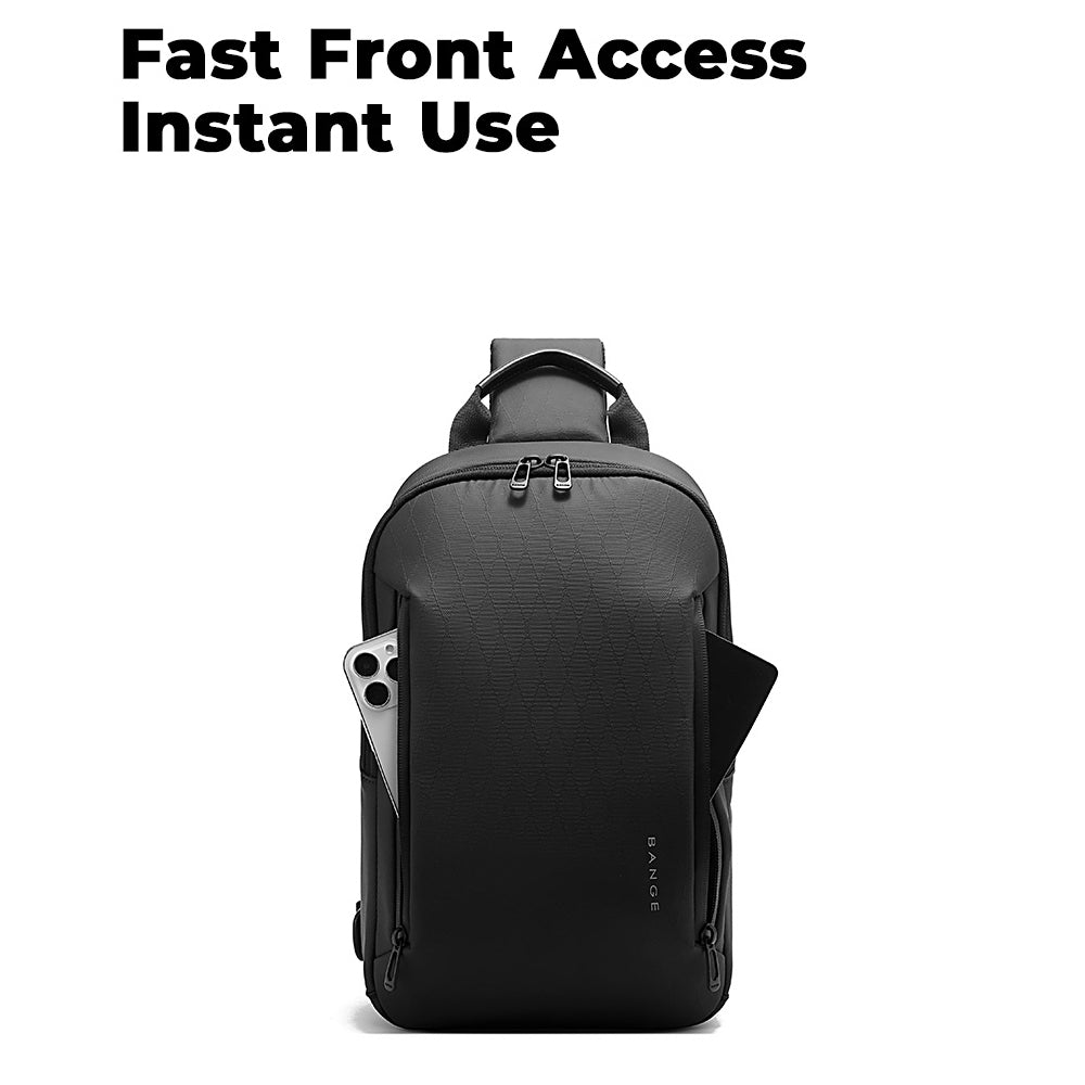BANGE Bront Sling Bag Men's Multi Compartment Water-Resistant