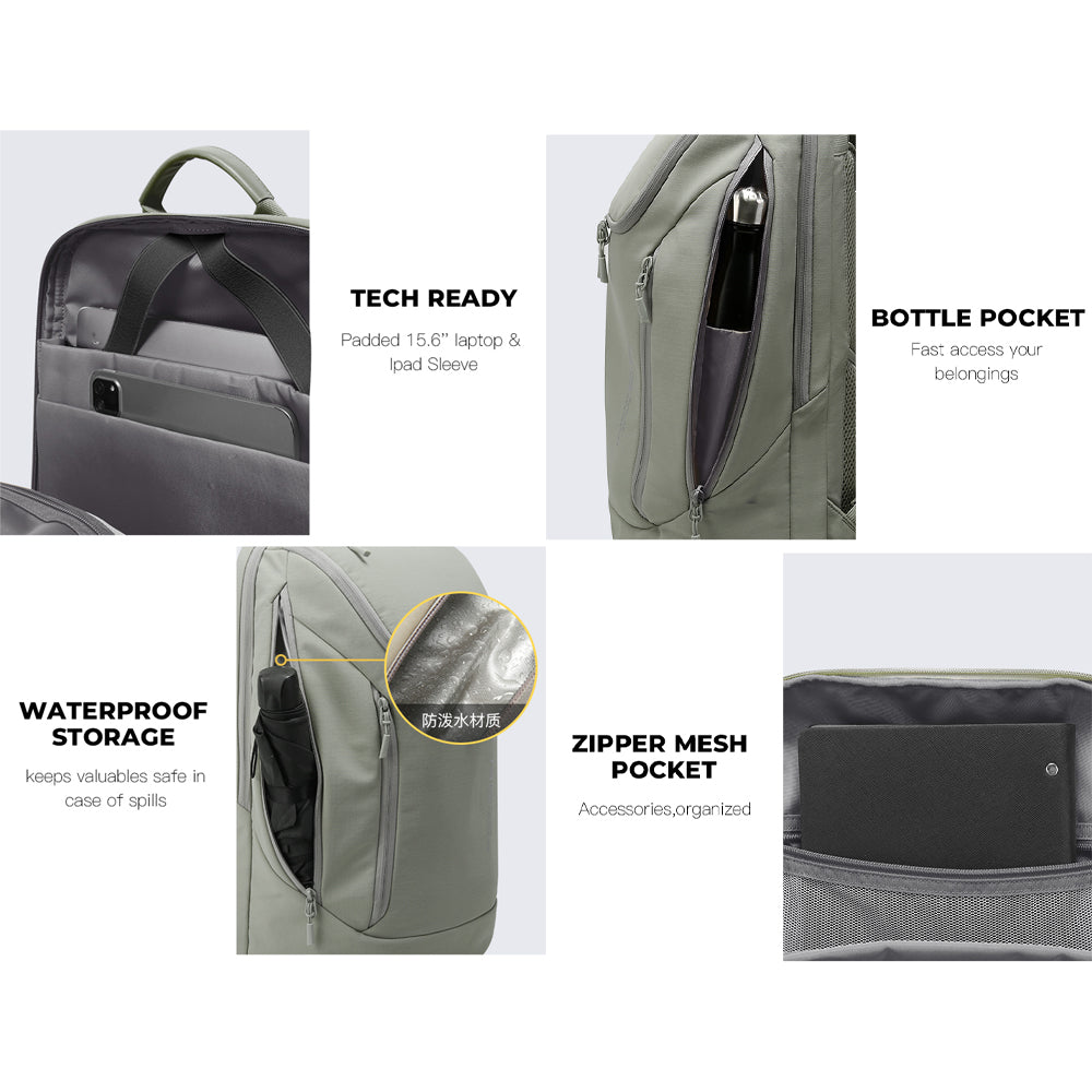 BANGE Recon Lite Laptop Backpack Multi-Compartment Water Resistant (15.6")