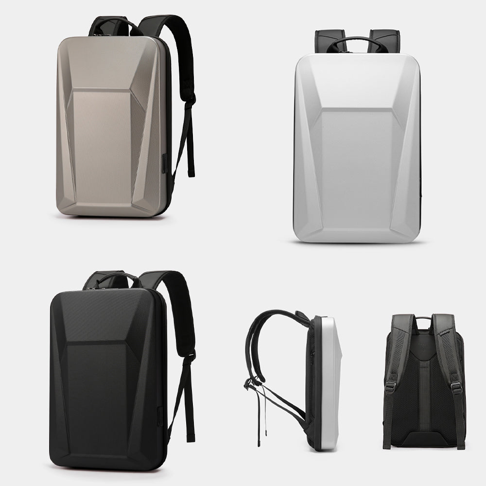 Bange Axis Hard Cover Laptop Backpack Multi-Compartment Water Resistant (15.6”) Fashion Beg Laptop College Backpack 电脑包