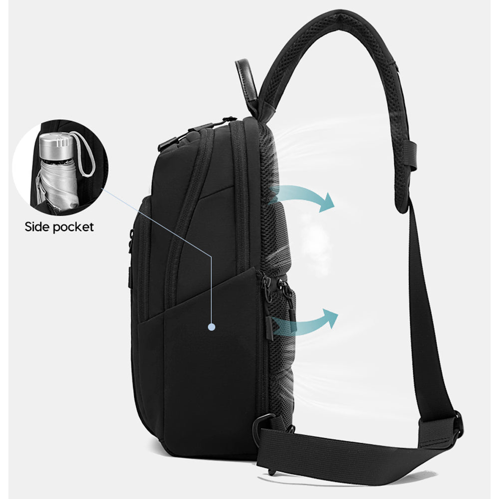 BANGE Riven Sling Bag Men's Multi Compartment Water-Resistant