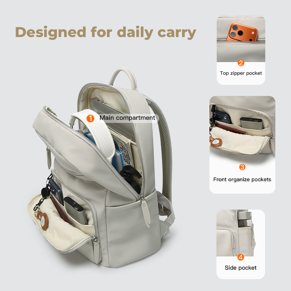 BANGE Belle Laptop Backpack Water Resistant Multi Compartment Beg Komputer Riba Beg Sekolah (14/15.6‘’)