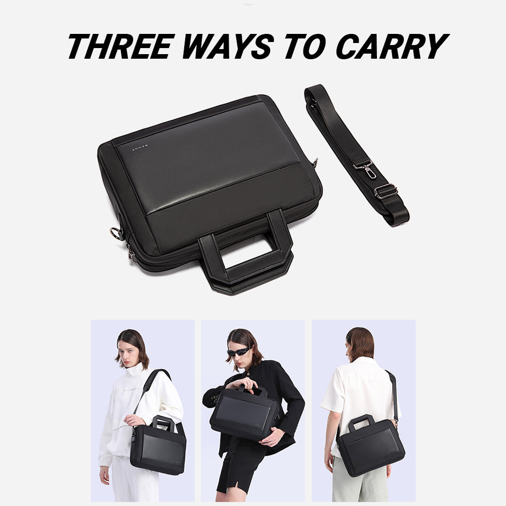 Bange Hand Carry Laptop Case Portable Zip Soft Laptop Protective Handbag MacBook Case Laptop Bag (13/14/15.6") 电脑包