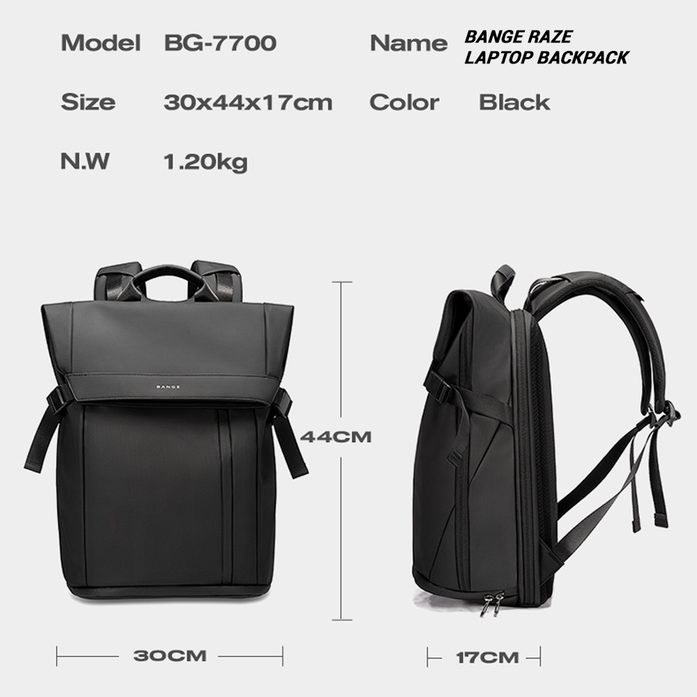 Bange Raze Laptop Backpack with Multi-Compartment Water Resistant (15.6”) Shoe Compartment Laptop College Backpack